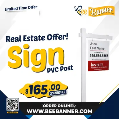 Real Estate PVC Post Sign – Special Offer, View more