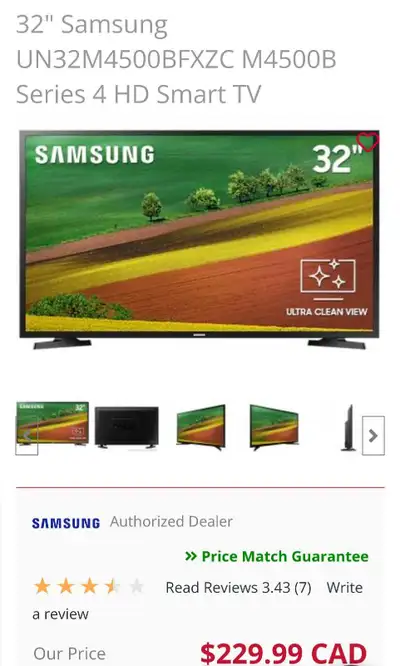 32" SAMSUNG 720p SMART HD TV - $110 - $120, View more