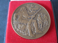 1981 Franklin Mint Calendar Bronze Art Medal Original Box