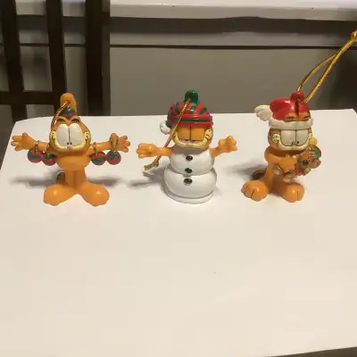 Vintage Garfield Christmas Ornaments Pooky-each, View more