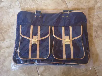 NEW Carry On Luggage Bag/ Travel Carry On (Navy Blue & Tan), View more