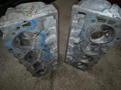 I have a set of GM over the counter (1973) aluminum 074 cylinder heads. These heads were fully porte...