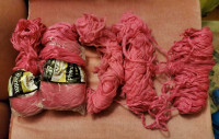 Hot pink Bunch of Knitting Yarn 3ply Plentex