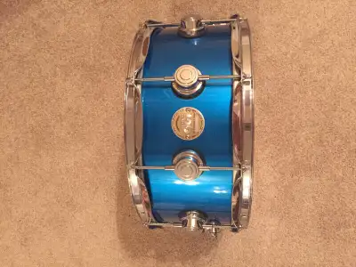 Beautiful blue DW snare drum for sale ! $600., View more