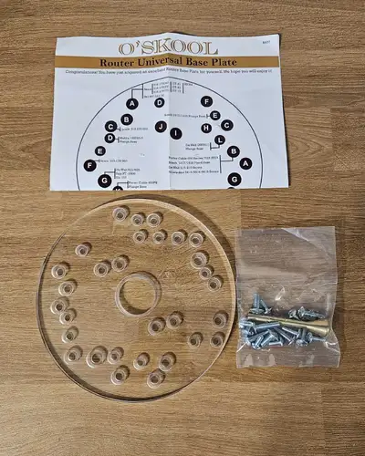 O'SKOOL 6-1/2" Router Acrylic Universal Base Plate, View more