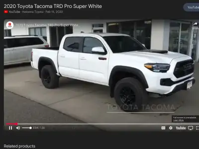 I just wrote off my truck , so im looking to purchase a 2020 or 2021 tacoma pro ( super white in col...