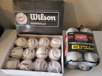 Brand new individually wrapped baseballs - youth / little league