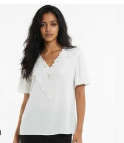 Elegant White Lace Women's Blouse , View more