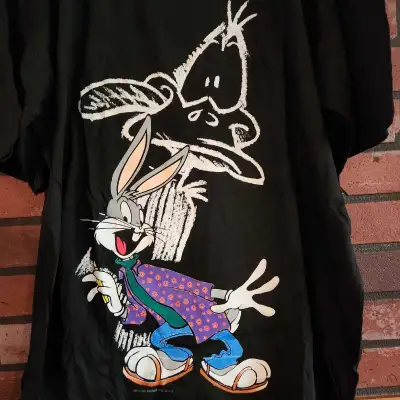 Vintage 1990's Warner Bros Bugs Bunny & Daffy Duck T-Shirt Men's, View more