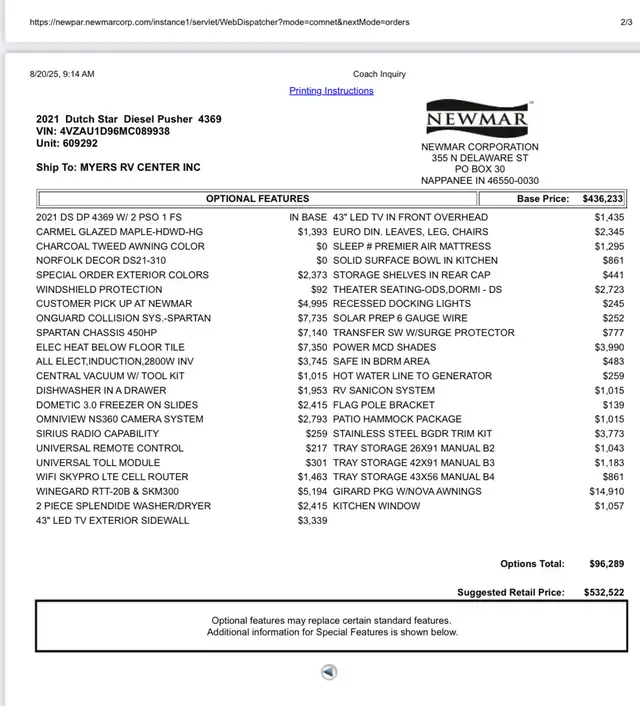 2021 Dutch Star Motorhome SALE PENDING in RVs & Motorhomes in Lethbridge - Image 11
