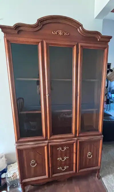 Solid wood hutch - free, View more