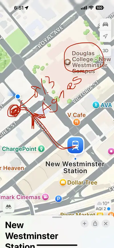 Close to Skytrain New Westminster Station for 1min Highrise condo Close to Douglas Livingroom is com...