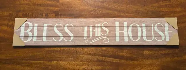 Wooden Home Decor - decorative basket, lamp, wall hangings/signs in Home Décor & Accents in Norfolk County - Image 6