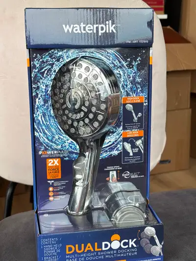 Waterpik DualDock Multi-Height Shower Head, View more