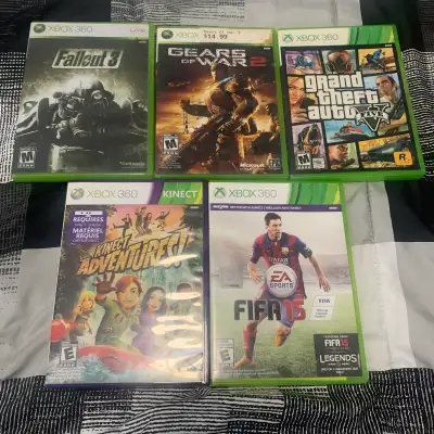 Lot de 5 jeux XBOX 360 / 5 Games Bundle XBOX360, View more