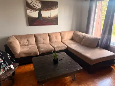 Sectionnel en L avec chaise longue  , View more