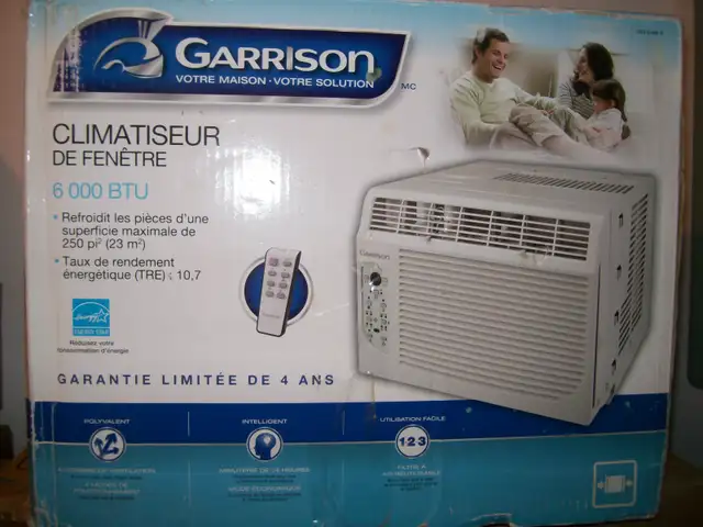 AIR CLIMATISER DE FENETRE PARFAITE CONDITION MARQUE GARRISON in Heaters, Humidifiers & Dehumidifiers in Shawinigan - Image 2