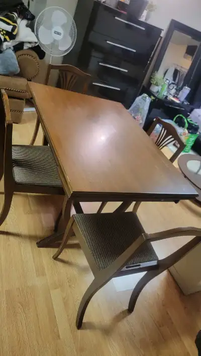 Dining table with 4 chairs, View more