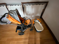 2014 UPPAbaby Vista w/Stroller Seat, Bassinet and Skateboard