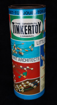Tinkertoy in Tin No. 65126 (from the 1970s)
