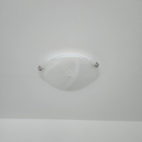 A PAIR OF ROUND CEILING LIGHTS