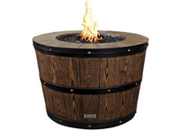 Table de feu foyer extérieur baril de vin firepit fire pit