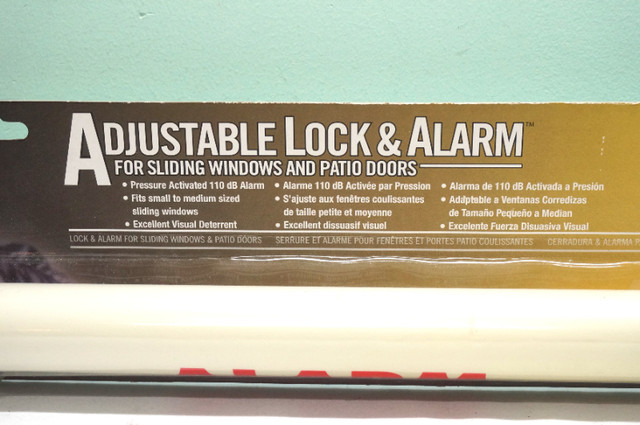 Adjustable Lock & Alarm for Sliding Windows & Patio Doors – NEW in Other in Markham / York Region - Image 3