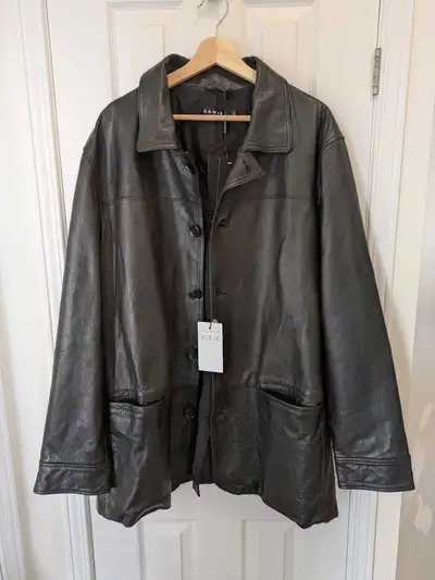 Danier Men's Black Leather Jacket – 2XL – New with Tags, View more