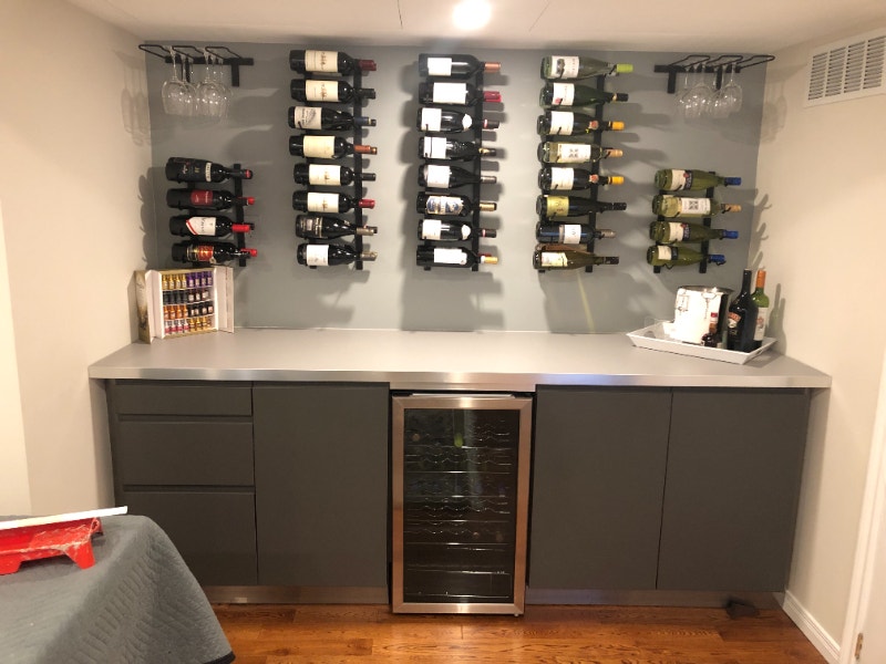 VintageView 8bottle, LabelForward wine rack Storage & Organization