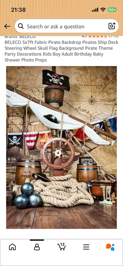Pirate theme party decorations! Full set!, View more