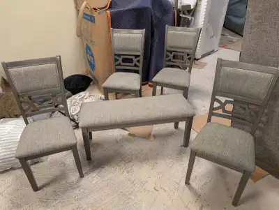 WRENNING DINING CHAIRS AND BENCH, View more