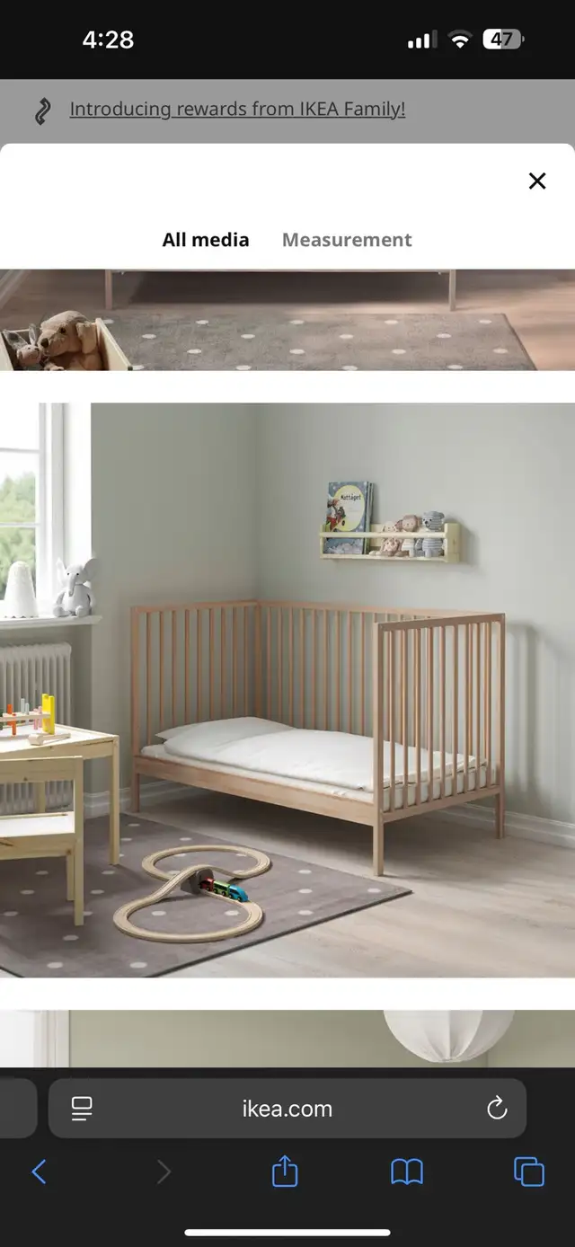 IKEA Sniglar Crib in Cribs in Mississauga / Peel Region - Image 4