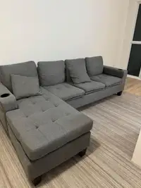 Fabric Sectional Sofa - Still in Box, Ready to Ship