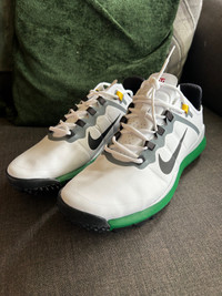 Nike TW’13 Golf Shoes. White/Pine (Augusta colour way) men 11