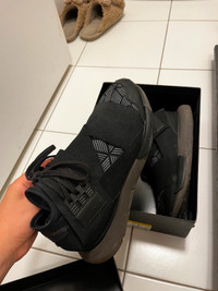 Y-3 Men Black Qasa High Sneakers Size 7