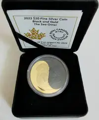 Pièce argent/silver 1 oz otter sea silver gold  2022 RCM/MRC