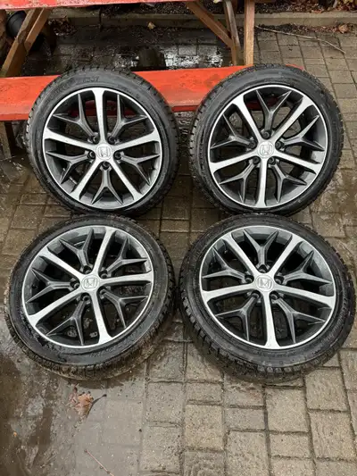 They will work on 5 bolt Honda/Acura models. They are OEM from 2025 Civic. Tires have lots of life l...