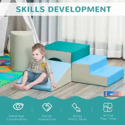 Foam Climbing Blocks for Toddlers, Kids Modular Play Set for Baby Children, Soft Play Equipment for...