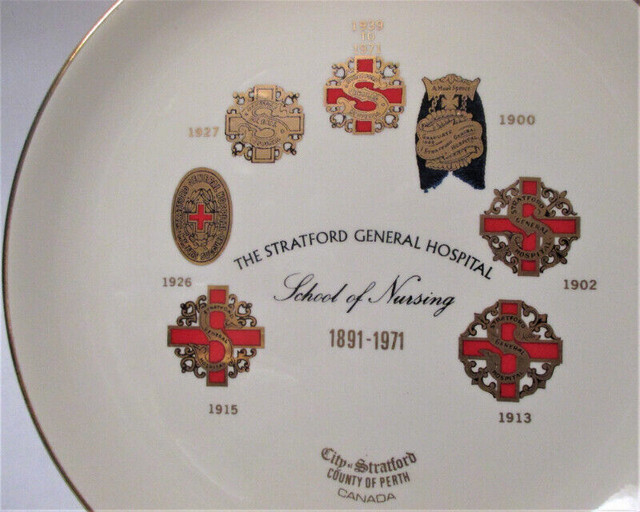 The Stratford General Hospital School of Nursing 1891-1971 Plate in Arts & Collectibles in Stratford - Image 4