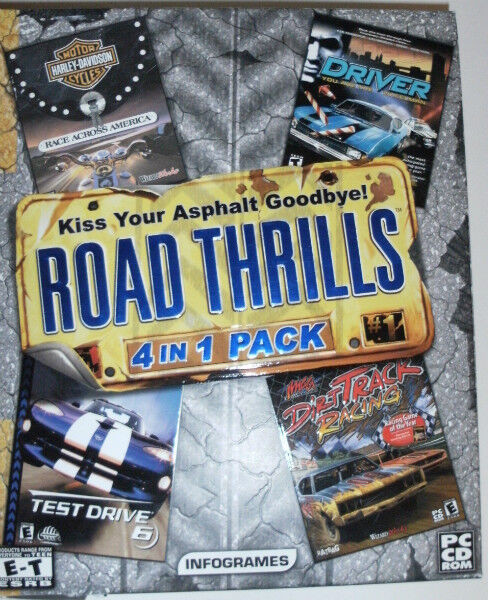 PC GAMES: Road Thrills (4 in 1 Pack). NEW. in PC Games in Calgary