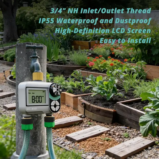 2 Zone Digital Hose Timer Brass Sprinkler Timer Rain Delay Auto in Outdoor Tools & Storage in Oshawa / Durham Region - Image 8