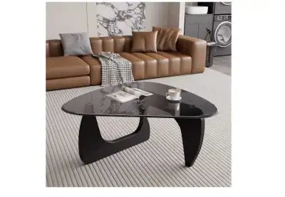 Modern Triangular Glass Coffee Table (Brand New), View more