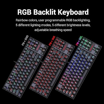 Redragon RGB Kumara Mechanical Gaming Keyboard in Mice, Keyboards & Webcams in Markham / York Region
