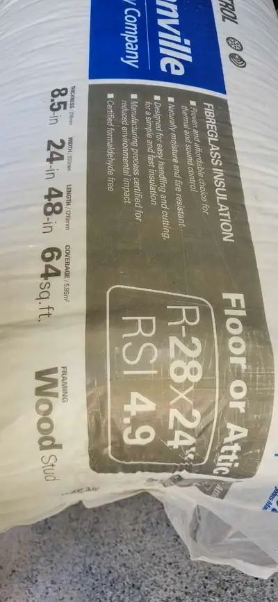 Fiberglass Batt Insulation R28, View more