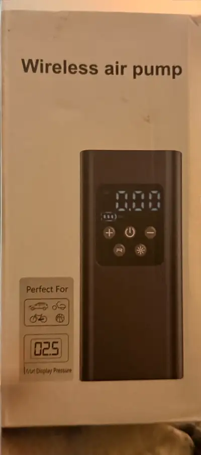 Introducing a new Wireless Air Pump, perfect for inflating car tires, motorcycle tires, bicycle tire...