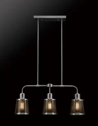 Globe Electric Brushed Nickel 3-Light Dining Room Chandelier- $79 Our price: $79 + tax (Please menti...