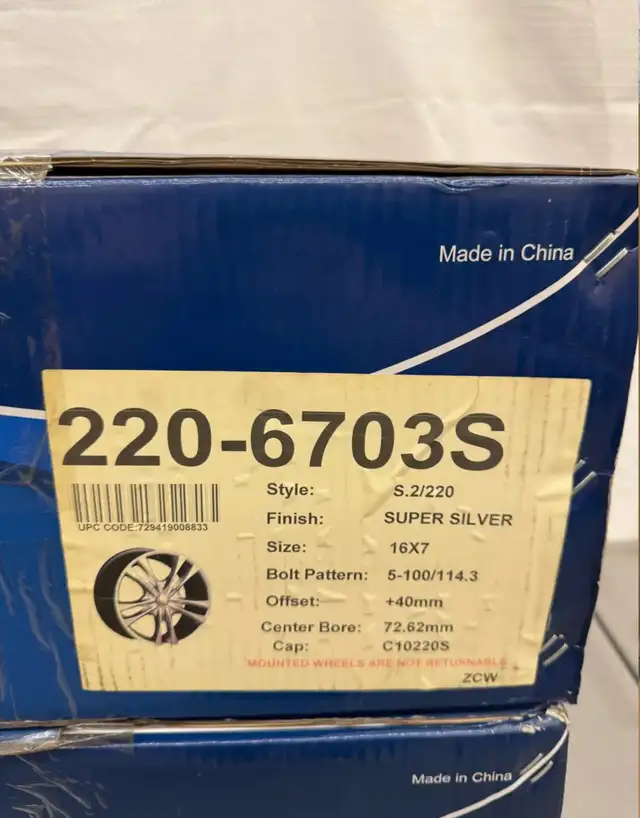 Sacchi Hypersilver Rims Set Of 4 16x7 in Tires & Rims in Hamilton - Image 5