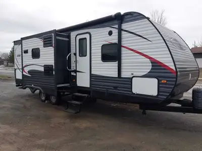 ️DutchMen Aspen Trail 273 28' • 2 extensions • Îlot central • Grande salle de bain arrière, Grande c...