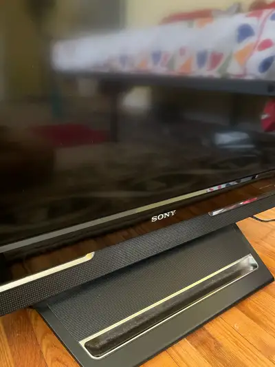 Sony Bravia TV - old but gold standard in terms of sound and picture quality. It’s a Flat Screen TV...