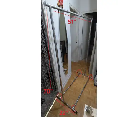 Collapsible Bar Clothing Garment Salesman Rack Hang-Up D, View more